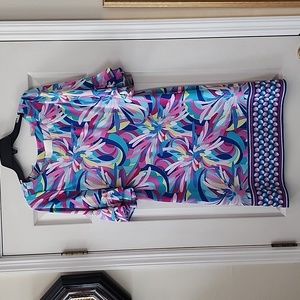 Pappagallo Multicolor Floral-Print Shift Dress